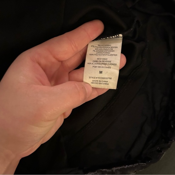 Rewind Juniors' Faux Wrap Bodycon Velvet Dress Size M Christmas Long Sleeve - Picture 14 of 15